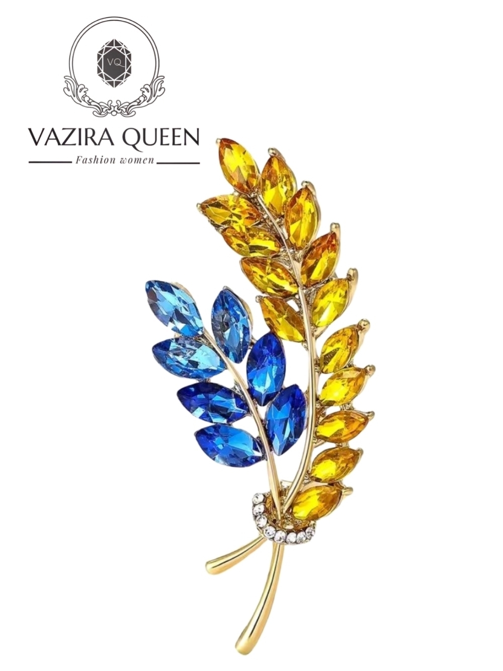 VQ Ukrainian Wheat Brooch